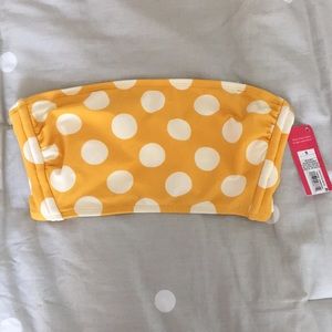 yellow polka dot bandeau
